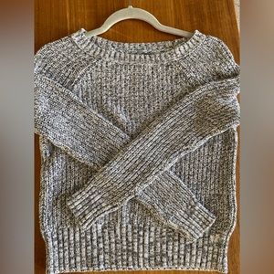 Knitted grey sweater